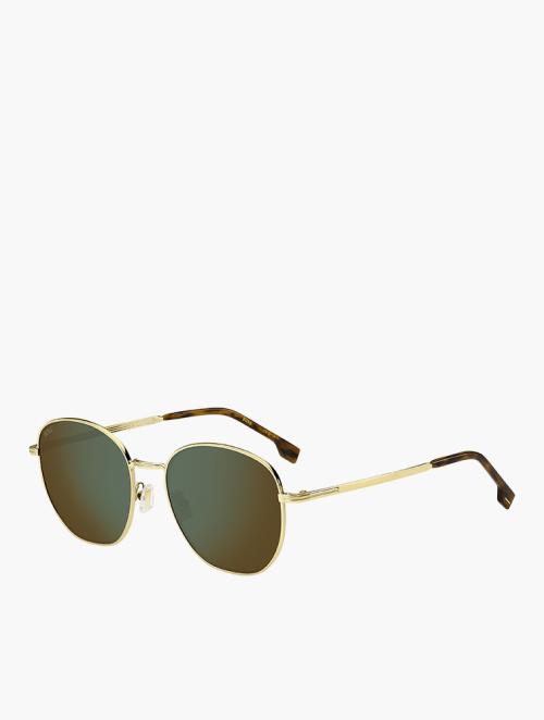 Hugo Boss Gold Rectangular Sunglasses