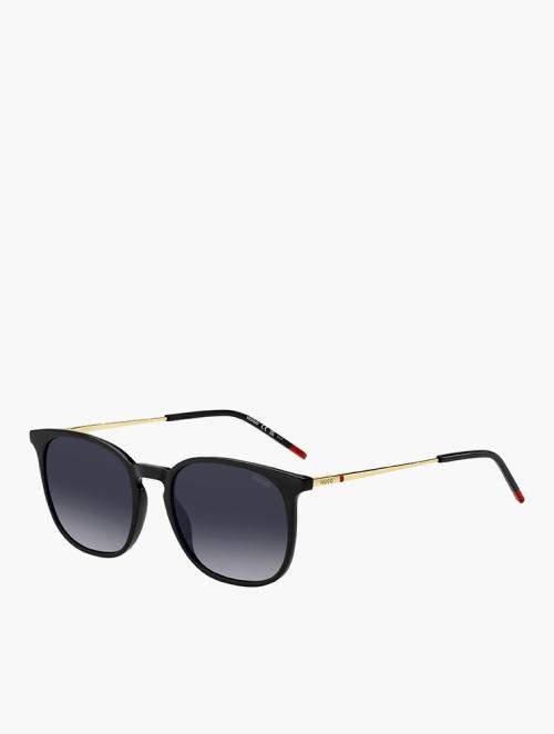 Hugo Black Red Rectangular Sunglasses