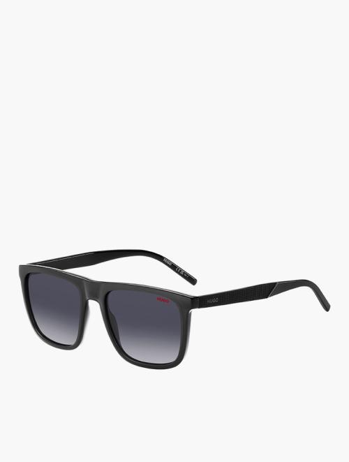 Hugo Grey Rectangular Flat Top Sunglasses