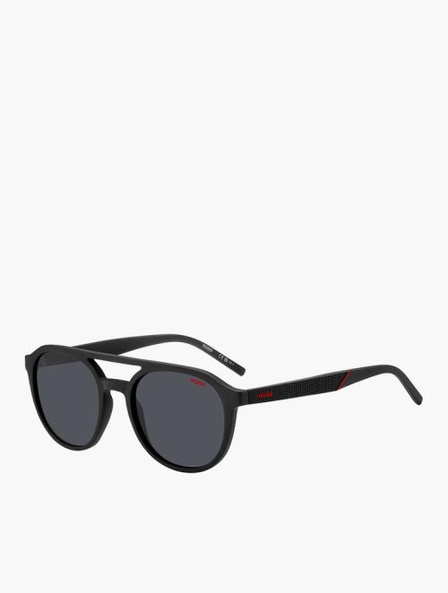 Hugo Black Round Sunglasses