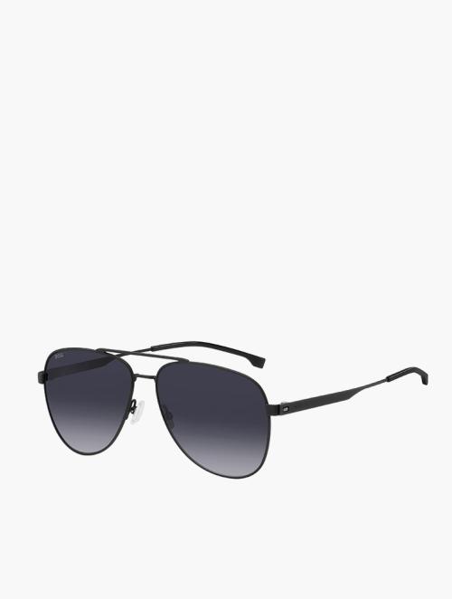 Hugo Boss Matte Black Pilot Sunglasses