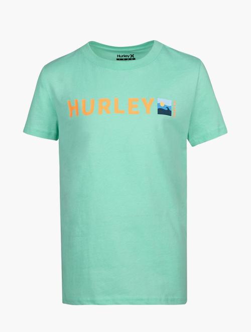 Hurley Youths Boys Greenglow Wave Box Tee