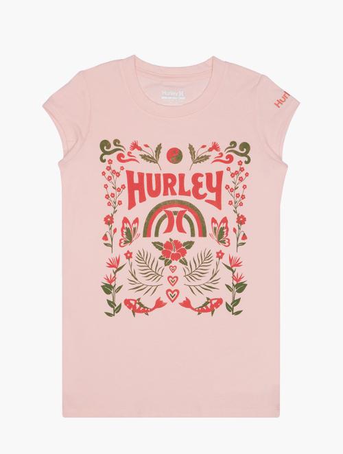 Hurley Pink & Sand Natural World Graphic Tee