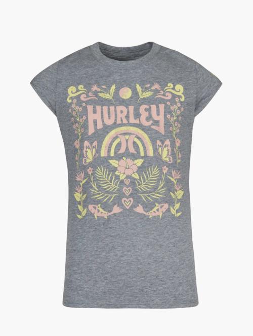 Hurley Dark Grey Heather Natural World Graphic Tee