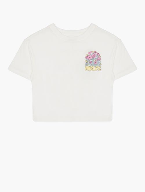 Hurley Marshmallow Flowers Grow Boxy Tee