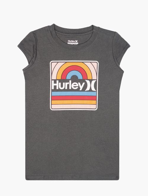 Hurley Shadow Black Radiate Crew Neck Tee