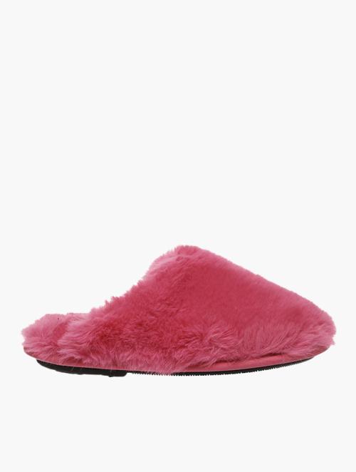 Hush Puppies Rose Red Eleonora Fluffy Slippers