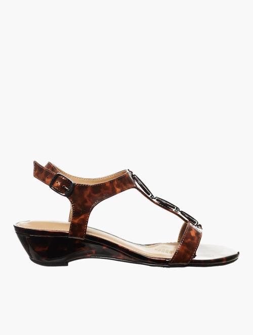 Hush Puppies Tortoise Brown Hawaii Leather Sandals