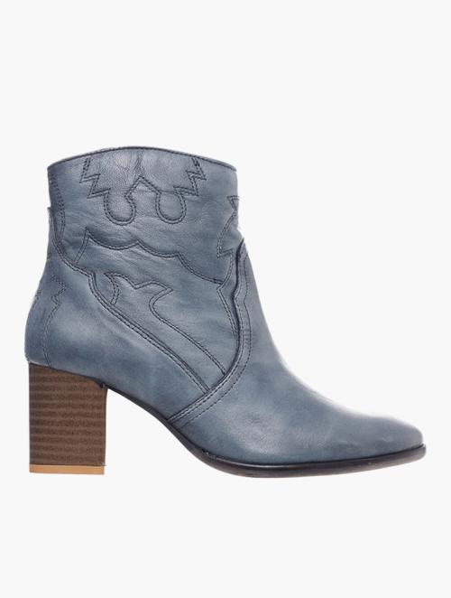 Hush Puppies Grey Cosimia Leather Ankle Boots