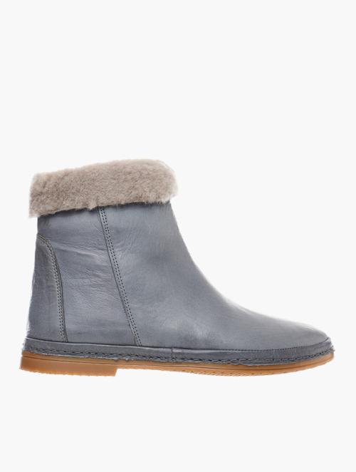 Hush Puppies Grey Delaney Leather Ankle Boots