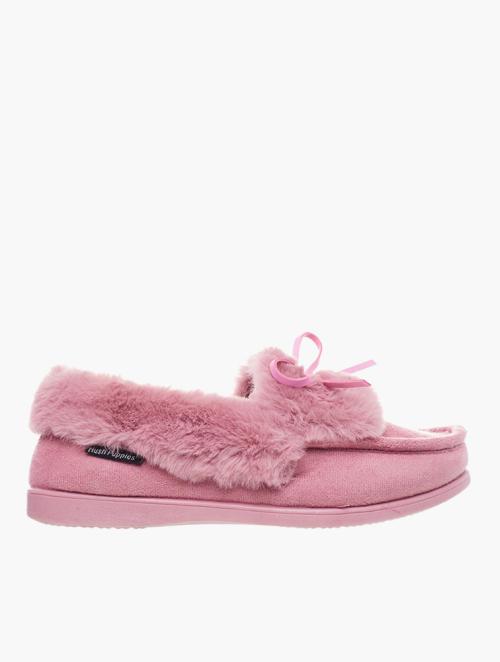 Hush Puppies Dusty Pink Marie Micro Suede Slippers