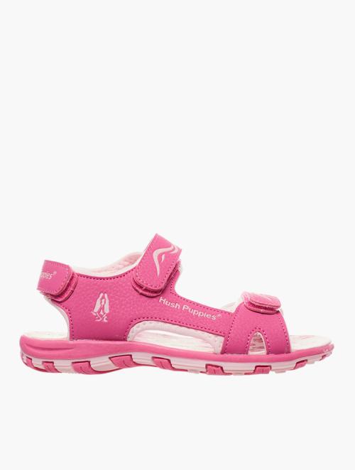 Hush Puppies Kids Fuschia Pink Pat Trail Sandals