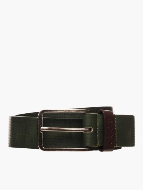 Jeep Olive Perforated Belt