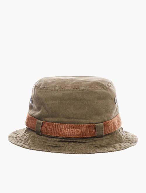 Jeep Khaki Brown Jeep Bucket Hat 