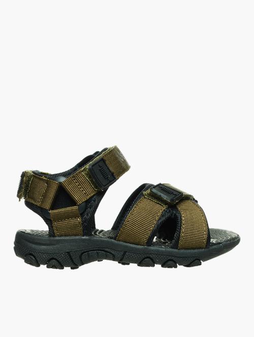 Jeep Olive Strappy Sandals