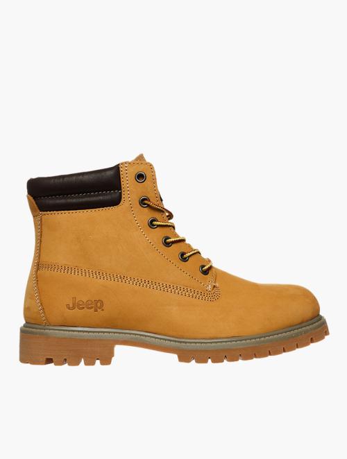 Jeep Tan Lace Up Boots