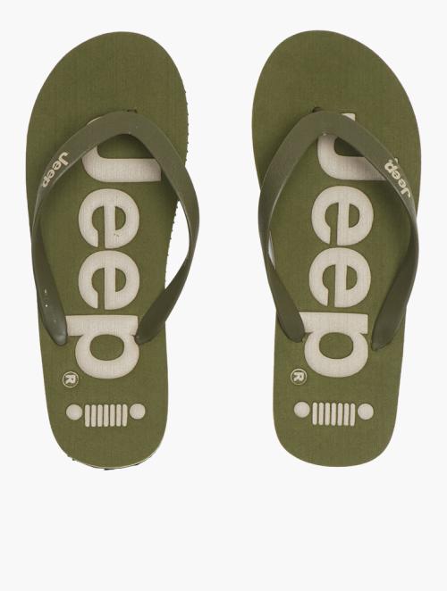 Jeep Olive Serene Flip Flops