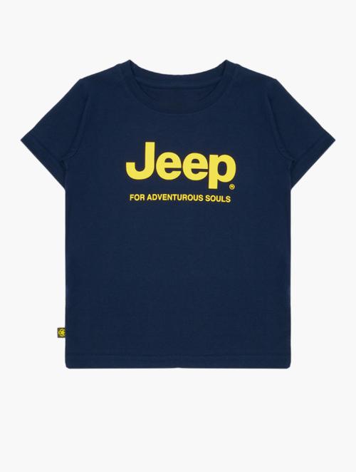 Jeep Navy & Yellow Jeep Logo Tee