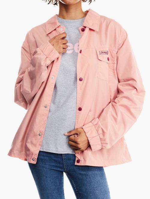 Jeep Pink Urban Wind Cheater Jacket