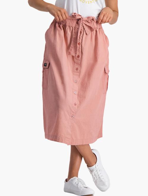 Jeep Pink Amethest Utility Midi Skirt