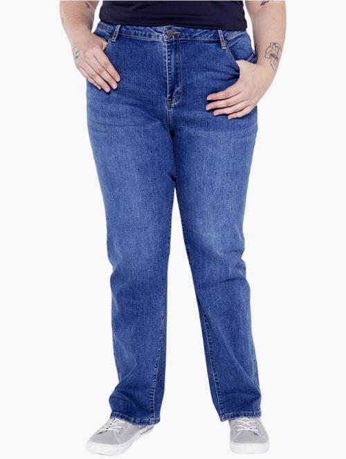 Jeep Blue Straight Legplus Size Jeans