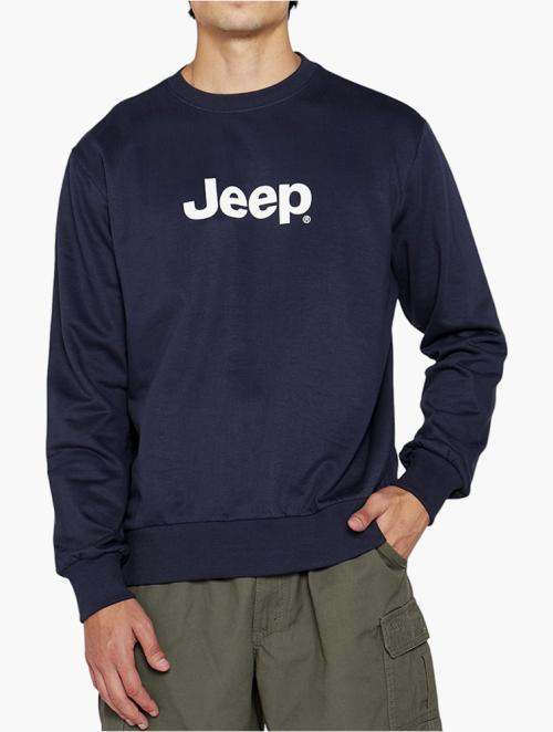 Jeep Navy Icon Crew Neck Fleece Sweatshirt