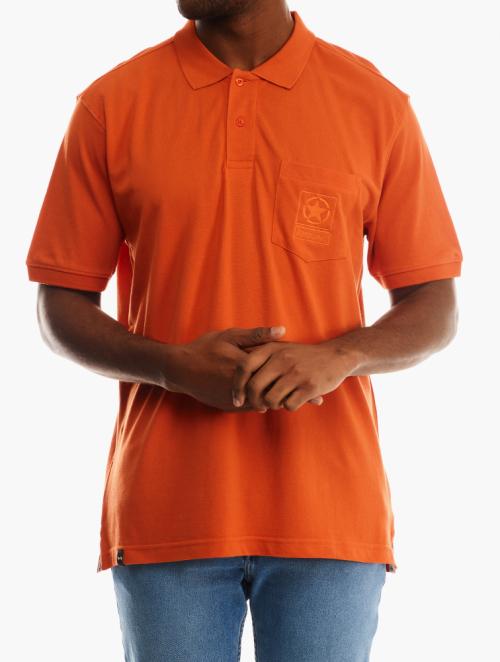 Jeep Orange Collared Short Sleeve Tee