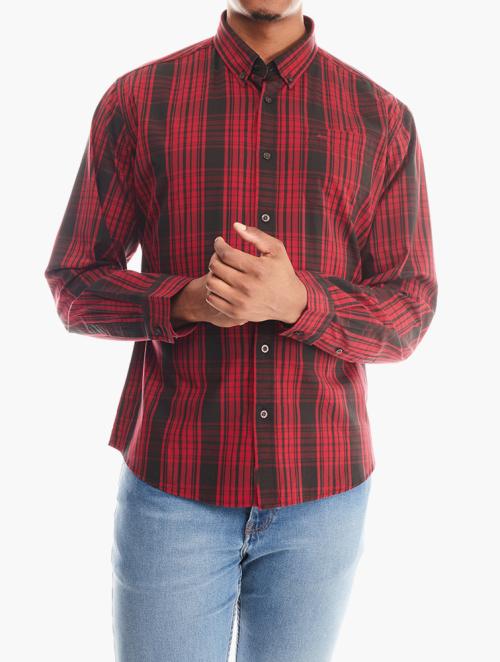 Jeep Red Check Long Sleeve Shirt