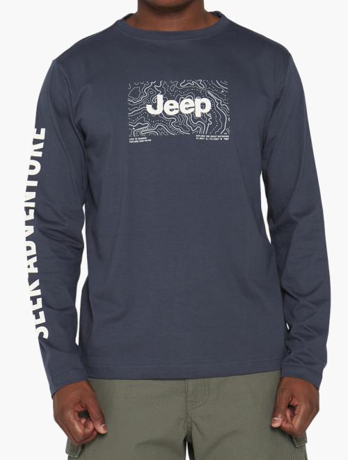 Jeep Navy Fashion Graphics T-Shirt