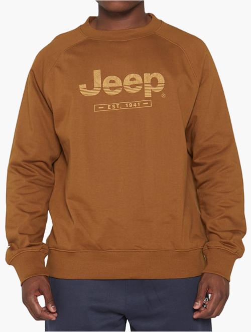 Jeep Burnt Yellow Long Sleeve Jeep Crew Neck