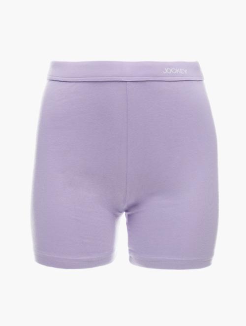 Jockey Purple Cotton Stretch Biker Shorts