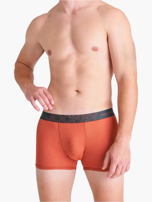 Jockey Terracotte Quick-Dry Fine Nylon Short Leg Trunks 1 Pack