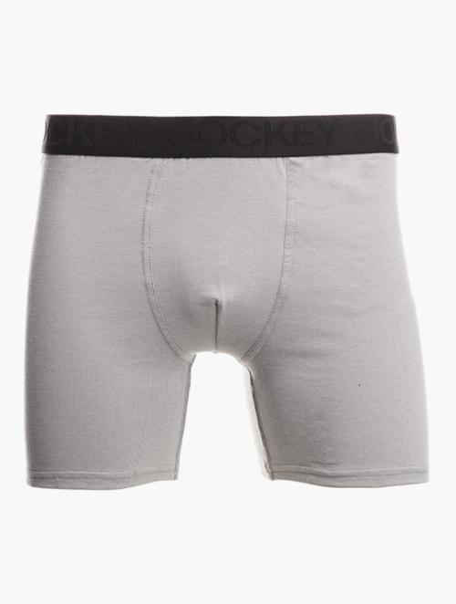 Jockey Grey Bang On Trend Long Leg Pouch Trunks