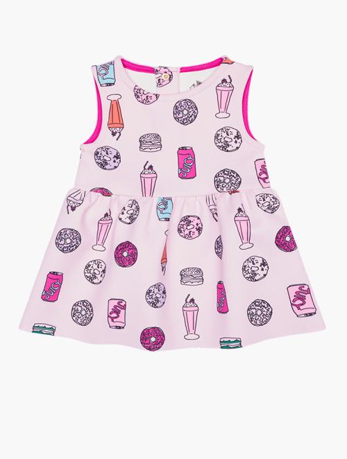 Juicy Couture Girls Pink Printed Juicy Dress