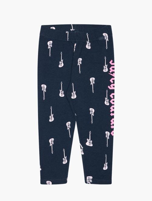 Juicy Couture Navy And Pink Full Length Leggings 