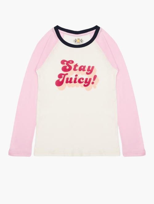 Juicy Couture Kids Pink & White Top