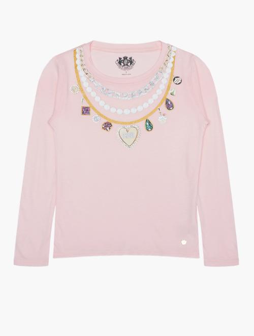 Juicy Couture Girls Pink Long Sleeve Tee