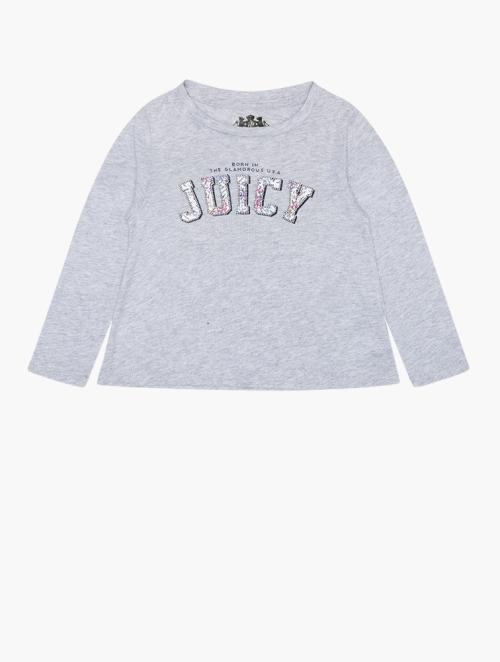 Juicy Couture Girls Grey Long Sleeve Tee