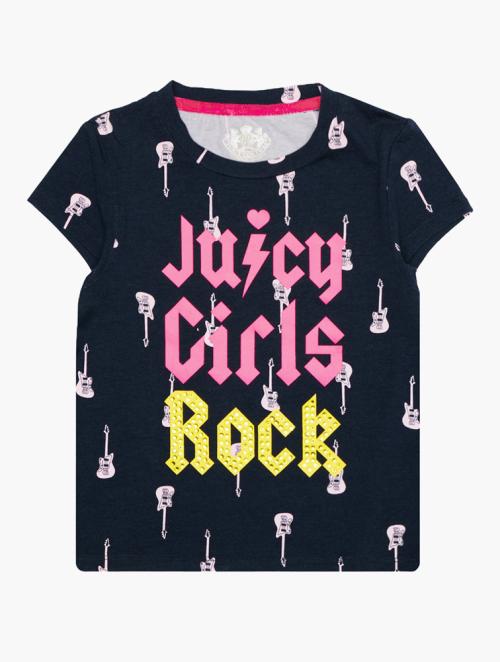 Juicy Couture Kids Navy Graphic Shirt