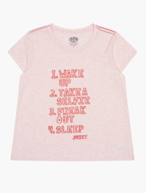 Juicy Couture Kids Pink Graphic Shirt