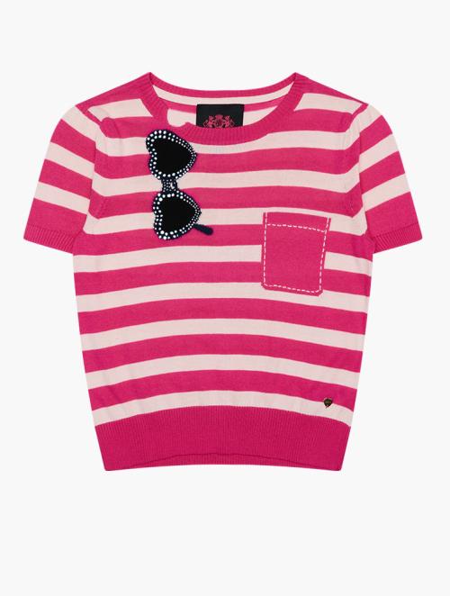 Juicy Couture Girls Multi Coloured Short Sleeve Tee