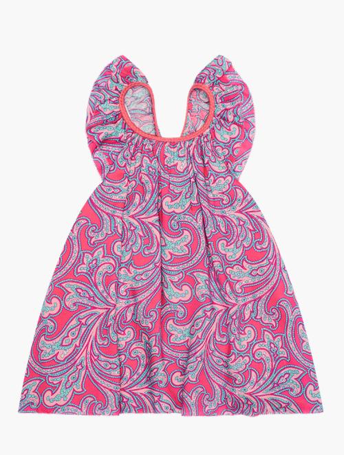 Juicy Couture Kids Pink Multi Pleated Dress