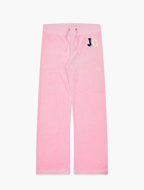 Juicy Couture Girls Light Pink Full Length Juicy Joggers