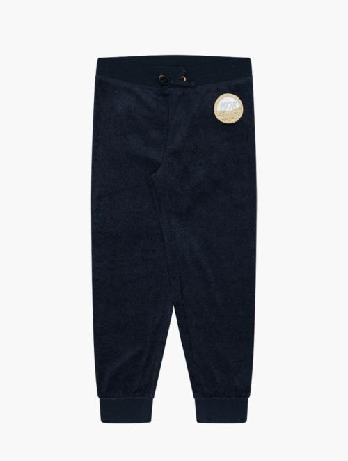 Juicy Couture Navy Blue Velvet Full Length Joggers