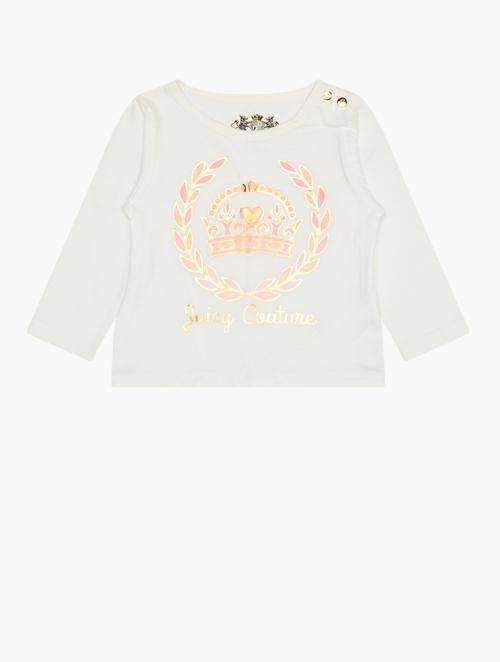 Juicy Couture Kids White Branded Top