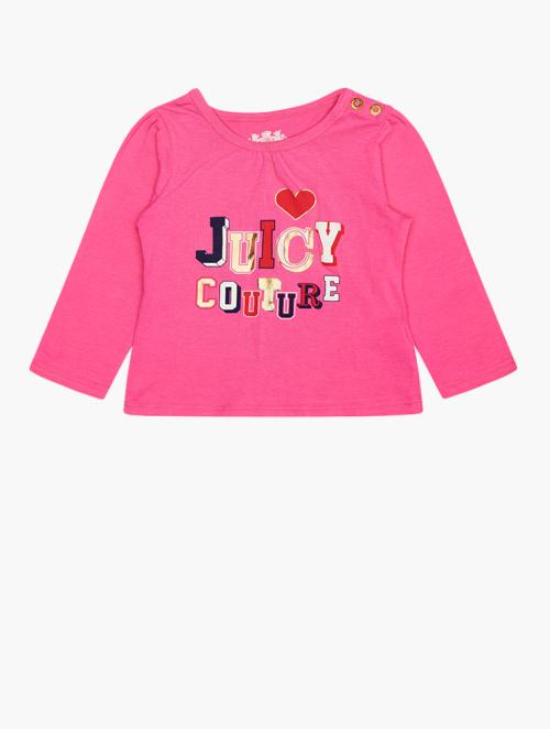 Juicy Couture Girls Pink Long Sleeve Shirt