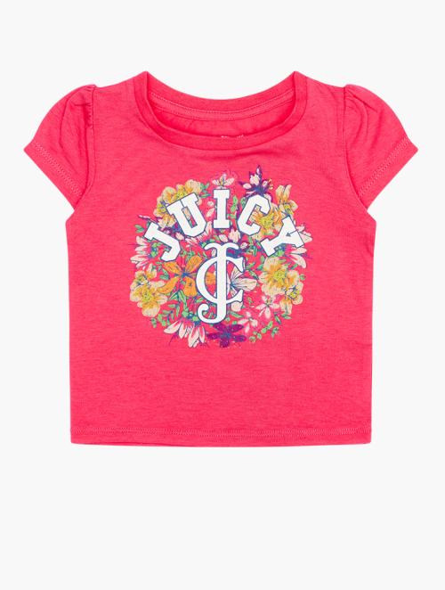 Juicy Couture Girls Pink Short Sleeve Tee