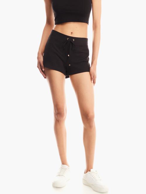 Juicy Couture Black Elasticated Shorts