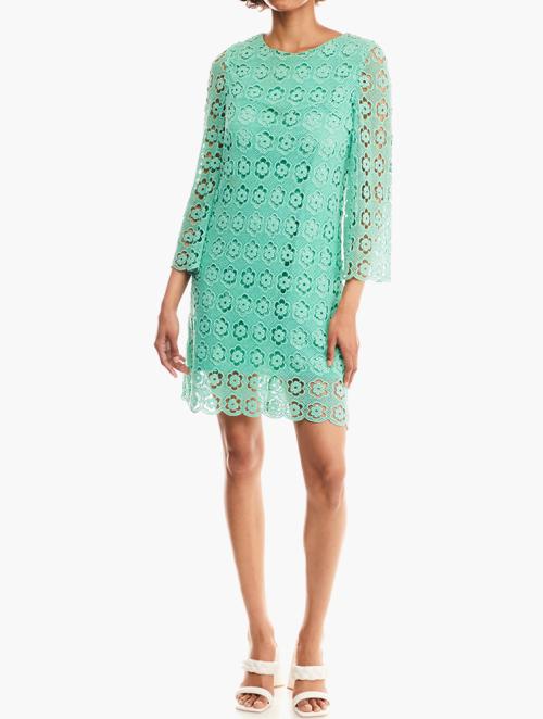 Juicy Couture Green Daisy Lace Up Dress