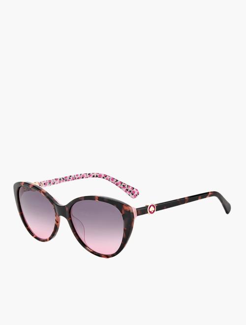 Kate Spade Pink Havana Cat Eye Sunglasses